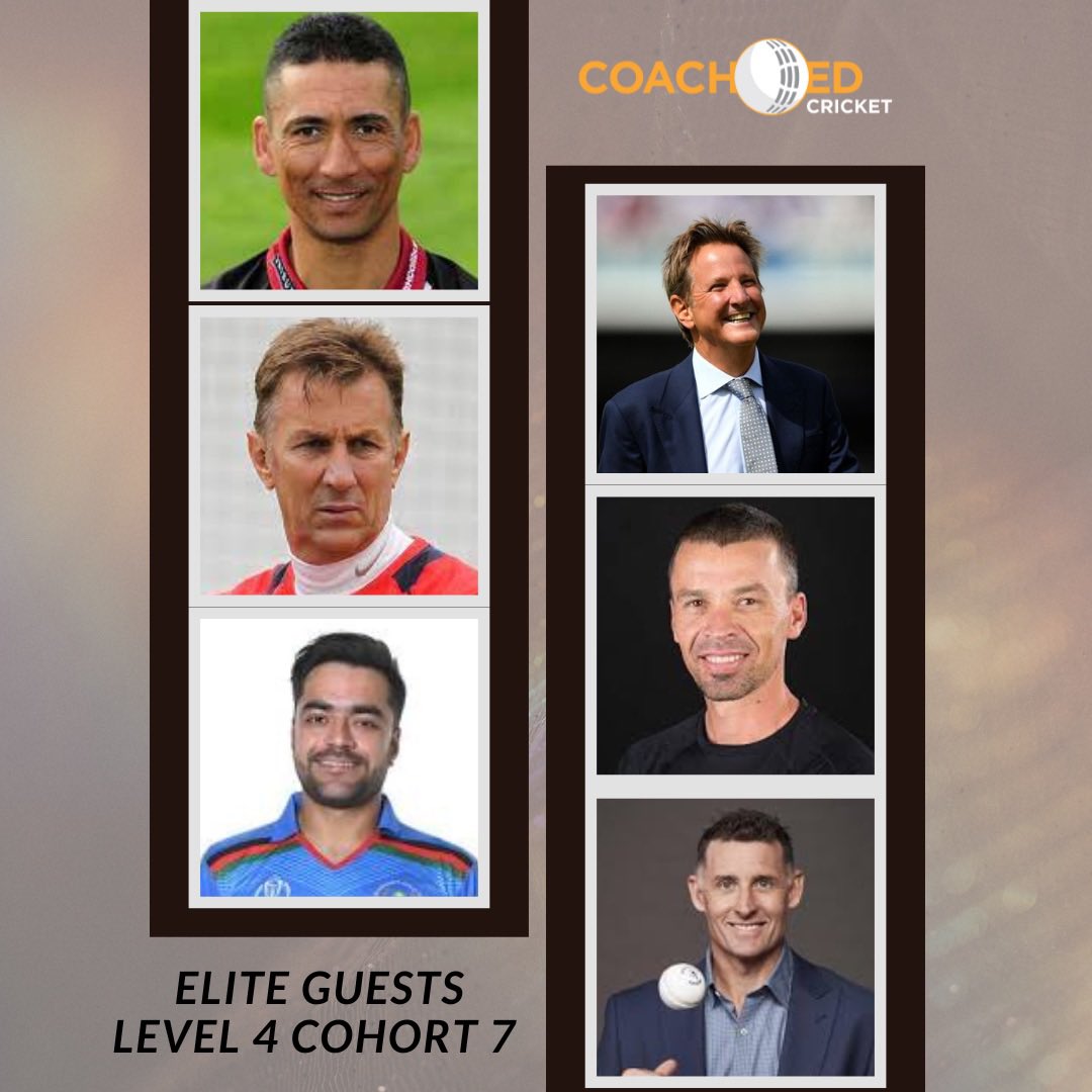 🔥Elite Level 4 Guests🔥

👉 Across 10 modules, we have had some incredible guests sharing! 
✅ <a href="/alfonsothomas/">Alfonso Thomas</a> 
✅ <a href="/rashidkhan_19/">Rashid Khan</a> 
✅ <a href="/mhussey393/">Mike Hussey</a> 
✅ <a href="/mcjnicholas/">Mark Nicholas</a> 
✅ <a href="/adrian_leroux/">Adrian Le Roux</a> 
✅ <a href="/RobWalter17/">Robert Walter</a> 

👉 We can’t wait for Cohort 8 to start in January - Are you in?