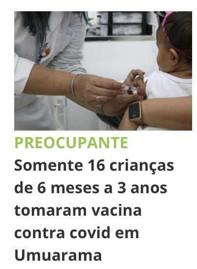 fmg4466's tweet photo. @mpatriabrasil Infelizmente 16 crianças tomaram a vacina 😢 https://t.co/U4zsPLleKB