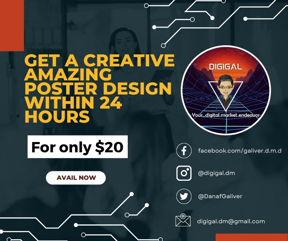 DanafGaliver's tweet photo. Are you seeking a sensational, professional poster design for your business❓ This is the right place for you❗

✅High quality work.
✅Unique design.
✅Fast Delivery

Ready to avail my service? Head to the link in my bio!
https://t.co/PACsnZT6R4

#DigiGal 
#posterdesigns https://t.co/xf5q0rid0y