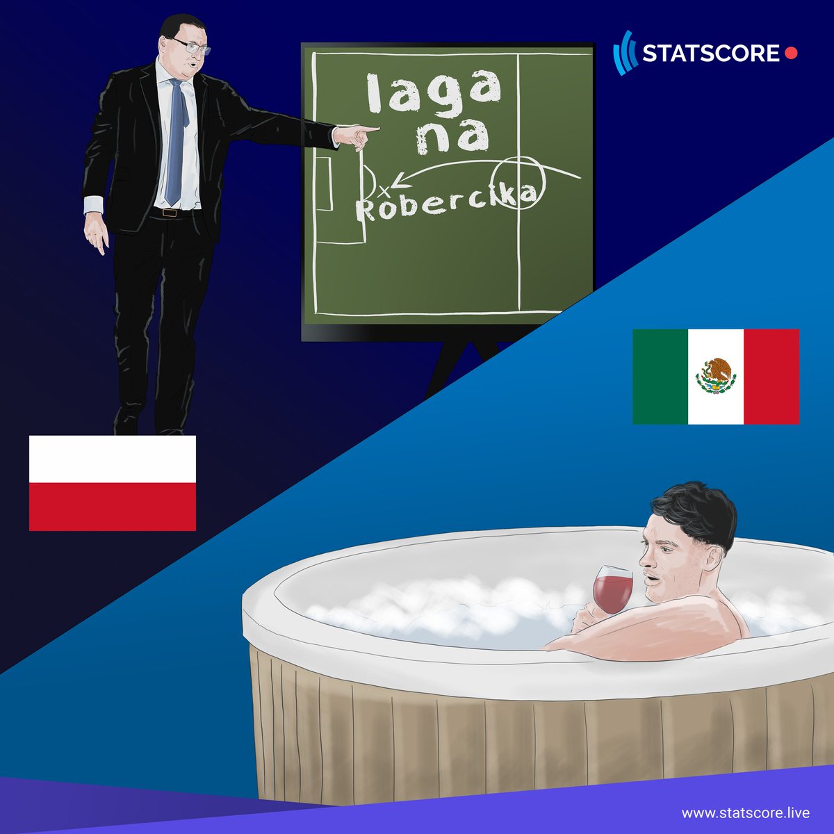 StatscoreLivePL's tweet photo. Mamy przecieki z szatni Polski i Meksyku 🛀💃 https://t.co/WJqhoAuw48
