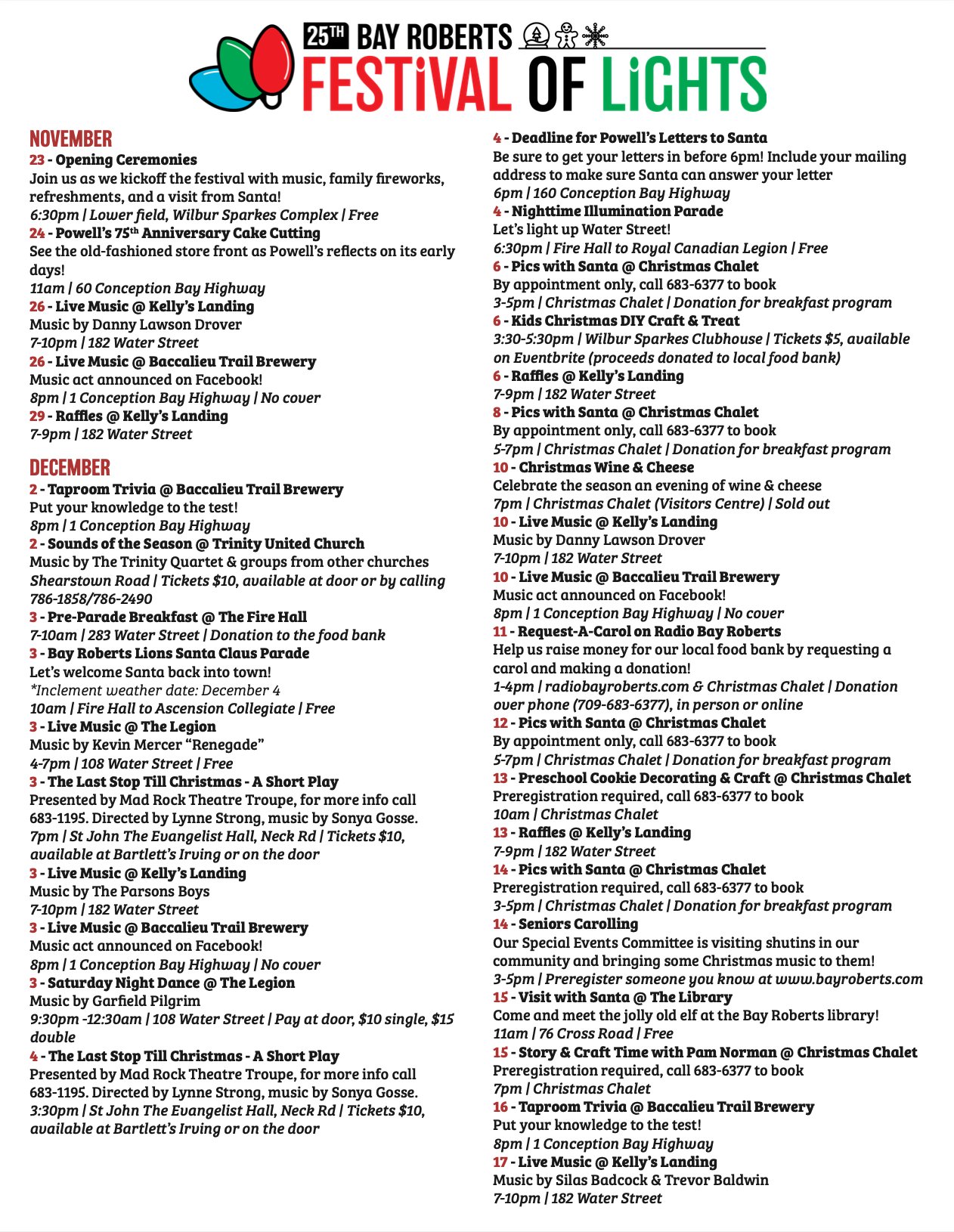 Town of Bay Roberts on Twitter: "We have a busy couple of months coming