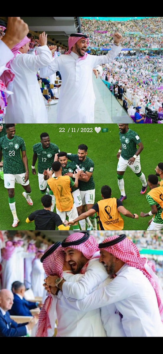 areeg_m36's tweet photo. 2022 / 11 / 22 
🤍🤍🇸🇦🇸🇦.

#كأس_العالم_قطر_2022 
#السعوية_الارجنتين 
 #أخضرنا_قبل_الكل https://t.co/wAEVw5xHYN