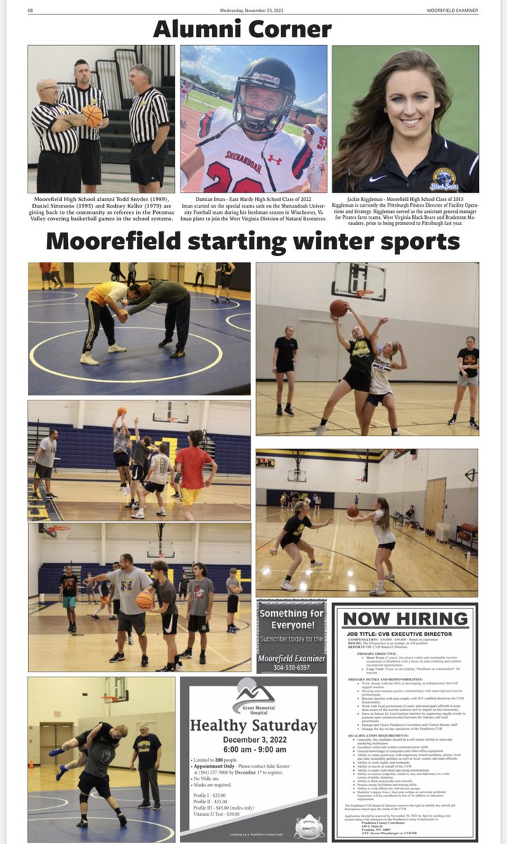 Hardy County Alumni Corner &amp; Moorefield Winter Sports Practice <a href="/HardySchools/">Hardy County Schools</a> ⁦<a href="/MFLD_Athletics/">Moorefield Yellow Jackets Athletics</a>⁩ ⁦<a href="/JackieRiggleman/">Jackie Riggleman</a>⁩ ⁦<a href="/DamianIman1/">Damian Iman</a>⁩ ⁦