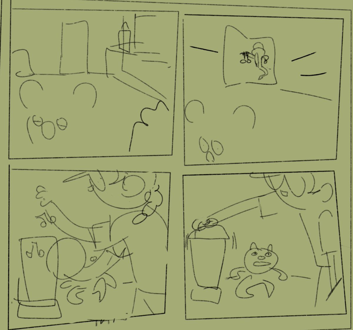 germokay's tweet photo. animal crossing doodles (comic is based on when I blindly ran into canberras house at 3am to make a smoothie) https://t.co/2S03E07MrP