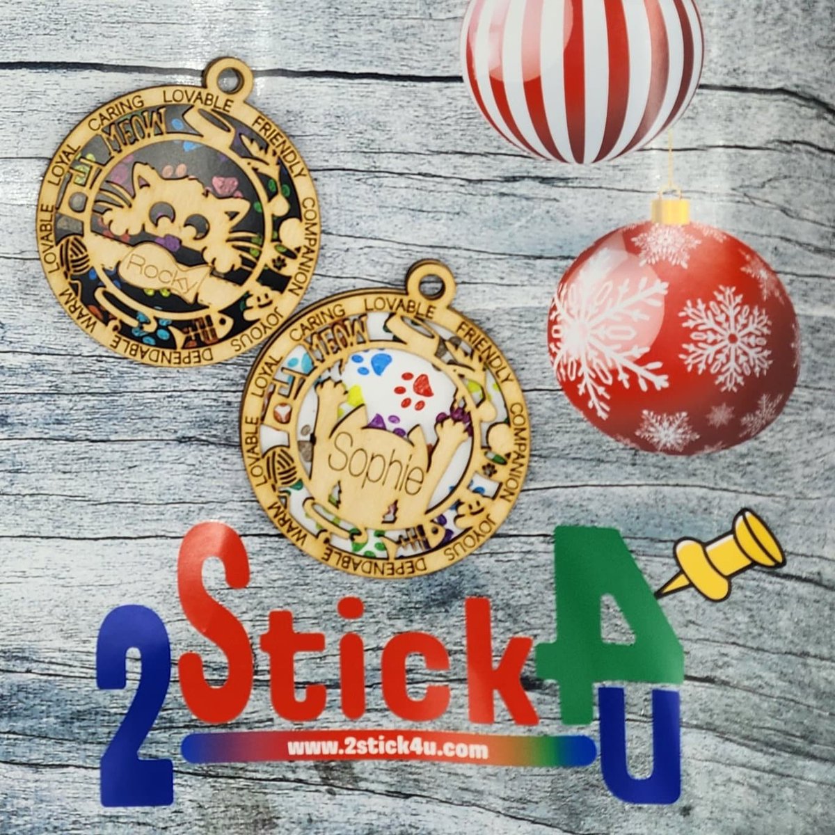 2Stick4u's tweet photo. Excited to share the latest addition to my #etsy shop: Cut Christmas Cat, Custom Personalized Laser Wood Christmas Ornament, Ribbon To Hang On Your tree https://t.co/fQr7Bg3enh #beige #christmas #winter #catornament #personalizedcat #customornament #furbabygift https://t.co/HICbEVacTJ