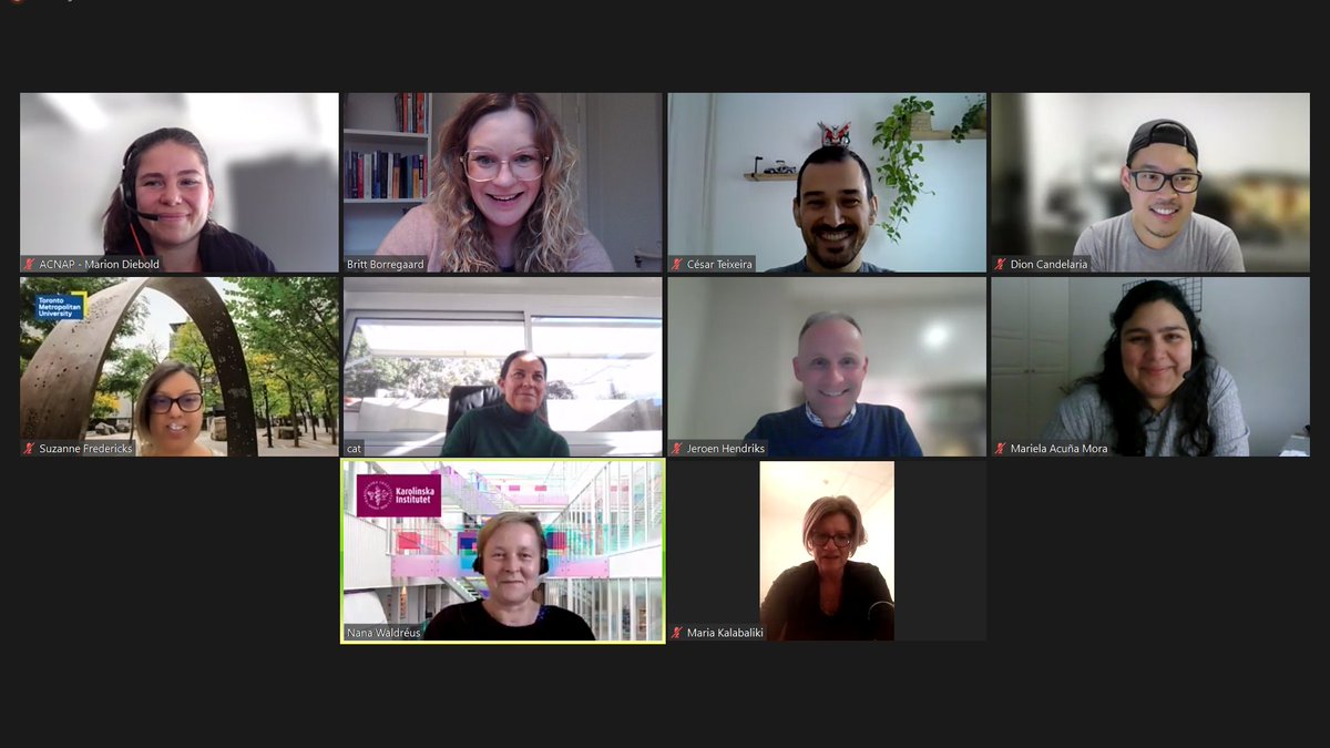 Britt Borregaard (@borregaardbritt) on Twitter photo Kick-off meeting: #ACNAP Communication Committee 2022-2024
Absolutely thrilled to be chairing such a strong group of #ACNAP colleagues from all over the world🌍🌏🌎:
<a href="/J_Hendriks1/">Jeroen Hendriks</a> <a href="/SuzFredericks/">Suzanne Fredericks</a> <a href="/MarielaAcunaM1/">Dr.Mariela Acuña M</a> <a href="/DionCandelaria_/">Dion Candelaria PhD RN</a> <a href="/tsetsare/">César Teixeira</a> <a href="/waldreus/">Nana Waldreus</a> <a href="/alikikala/">Maria Kalabaliki</a> - <a href="/ACNAPPresident/">ACNAPPresident</a> Kick-off meeting: #ACNAP Communication Committee 2022-2024
Absolutely thrilled to be chairing such a strong group of #ACNAP colleagues from all over the world🌍🌏🌎:
<a href="/J_Hendriks1/">Jeroen Hendriks</a> <a href="/SuzFredericks/">Suzanne Fredericks</a> <a href="/MarielaAcunaM1/">Dr.Mariela Acuña M</a> <a href="/DionCandelaria_/">Dion Candelaria PhD RN</a> <a href="/tsetsare/">César Teixeira</a> <a href="/waldreus/">Nana Waldreus</a> <a href="/alikikala/">Maria Kalabaliki</a> - <a href="/ACNAPPresident/">ACNAPPresident</a>