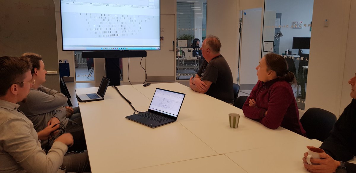 NotTransient's tweet photo. The team meeting to asses the NTE synthetic spectra. This is essential for data reduction pipeline development.
#nottransientexplorer #progress https://t.co/3ZY3jhCDqQ