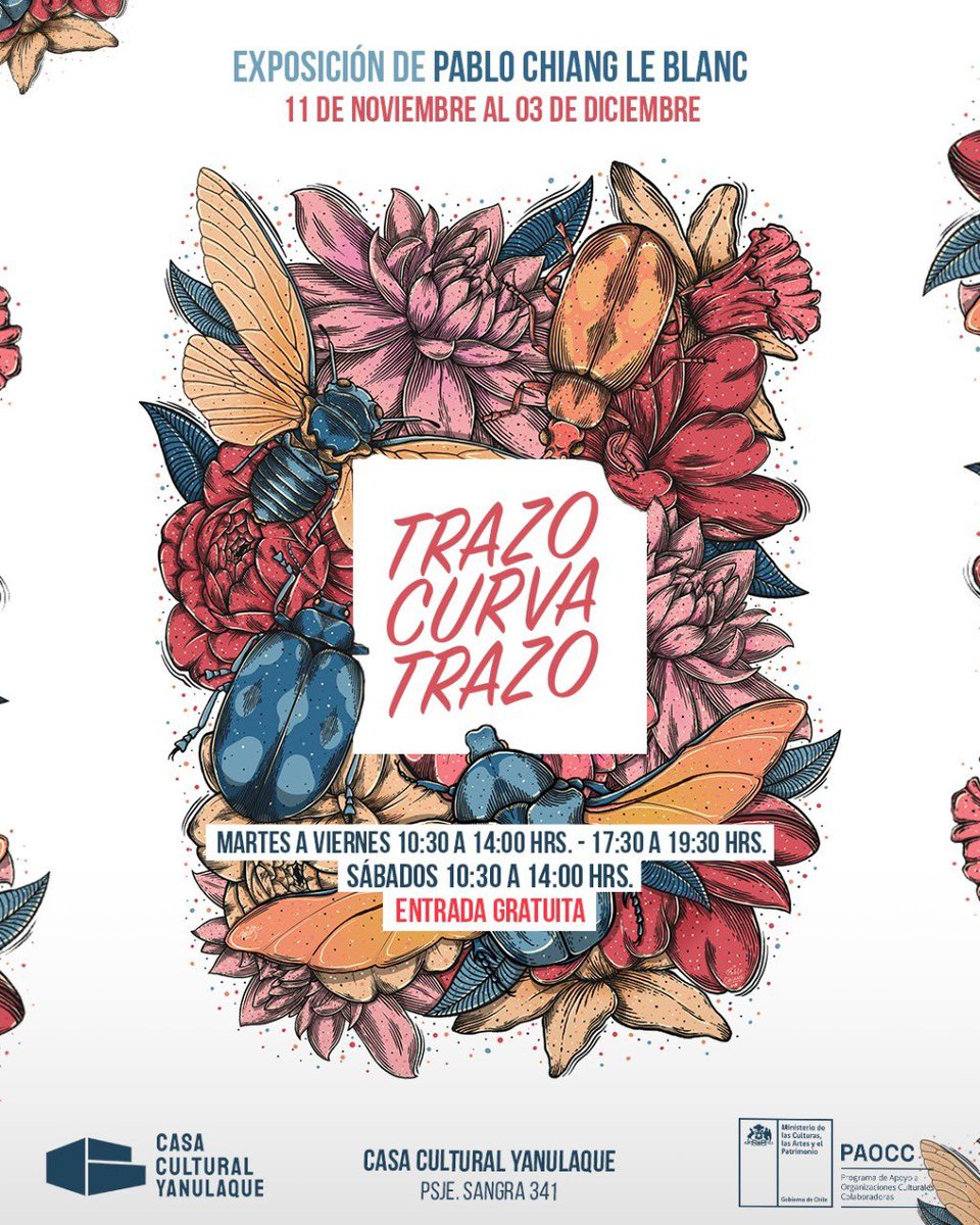 Comenzamos una nueva jornada en Casa Cultural Yanulaque 🤩

Solo 2 semanas quedan para disfrutar de ambas exposiciones, venga de martes a viernes de 10:30 a 14:00 horas y de 17:30 a 19:30 horas, los sábados de 10:30 a 14:00 horas 🙌

#Arica <a href="/culturas_cl/">Ministerio de las Culturas</a>