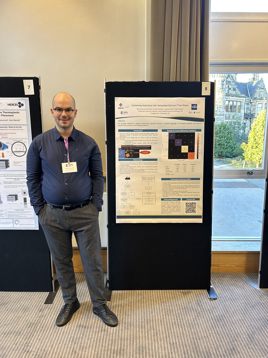 It was a pleasure attending #srpe22 and showcasing my work on Explainable Autonomy funded by <a href="/seebyte/">SeeByte</a> and <a href="/SRP_engineering/">SRPe</a>. Both the industrial PhD poster presentations and the keynote speeches made quite an impression.
