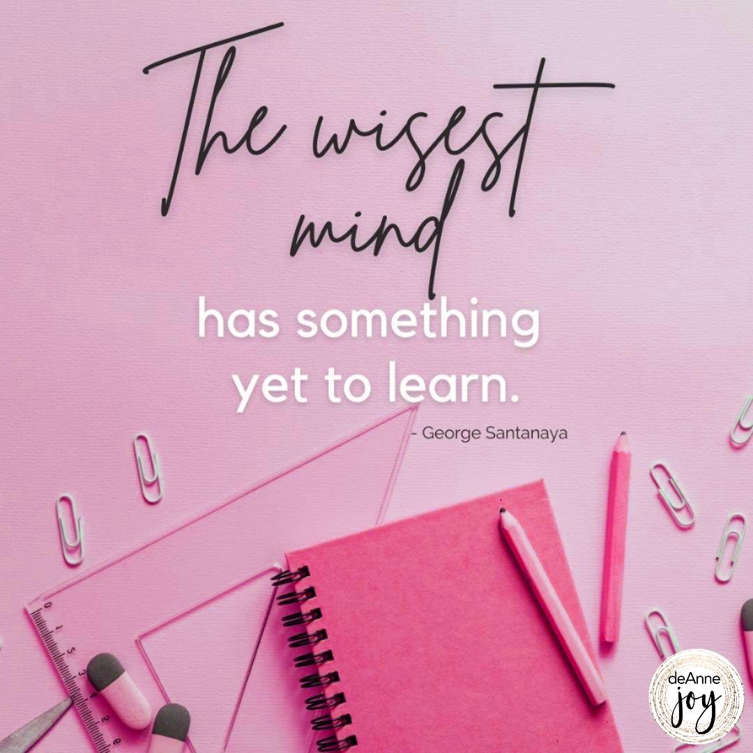 Coach_DeAnneJoy's tweet photo. When we stop learning, we die.   💯

A curious mind is an expanded mind. 

Never stop learning.  

#neverstoplearning #inspired #choosejoy #curious https://t.co/ZoudISLanv
