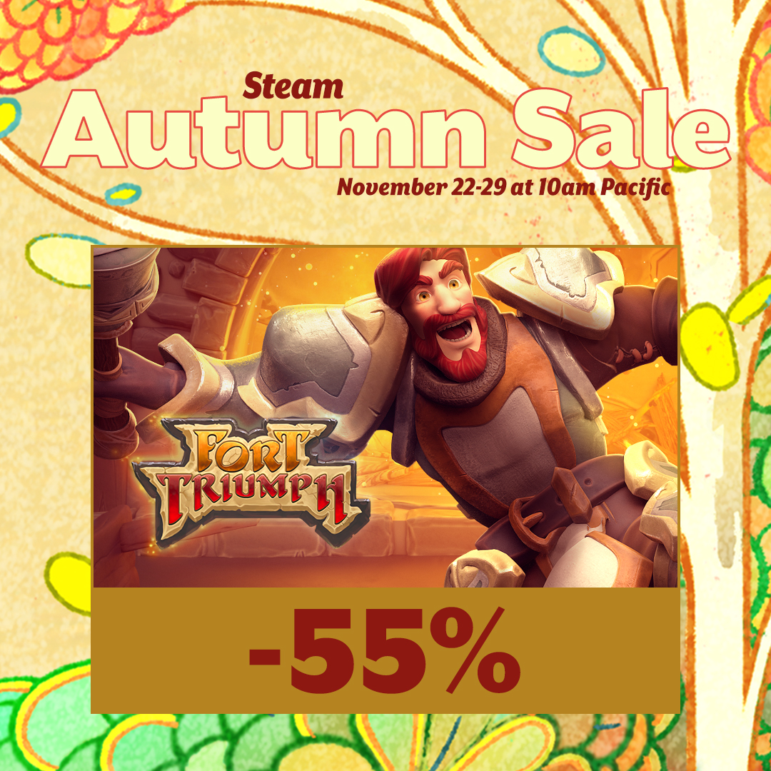 Adventurers! Answer the call to adventure and grab #FortTriumph 55% off on #Steam before November 29 ⚔️ deals.allingames.com 

#SteamAutumnSale #IndieGame #Gaming