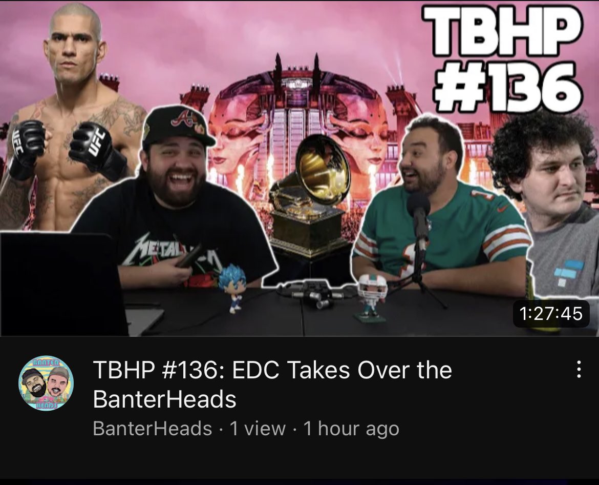 BanterHeads's tweet photo. You won’t want to miss this week’s special podcast episode reviewing #EDCOrlando, twitter’s near death experience, FTX, and much much more!! #SubscribeOrDie

https://t.co/Ogoi7HM6Mz https://t.co/9tHt9zefJJ