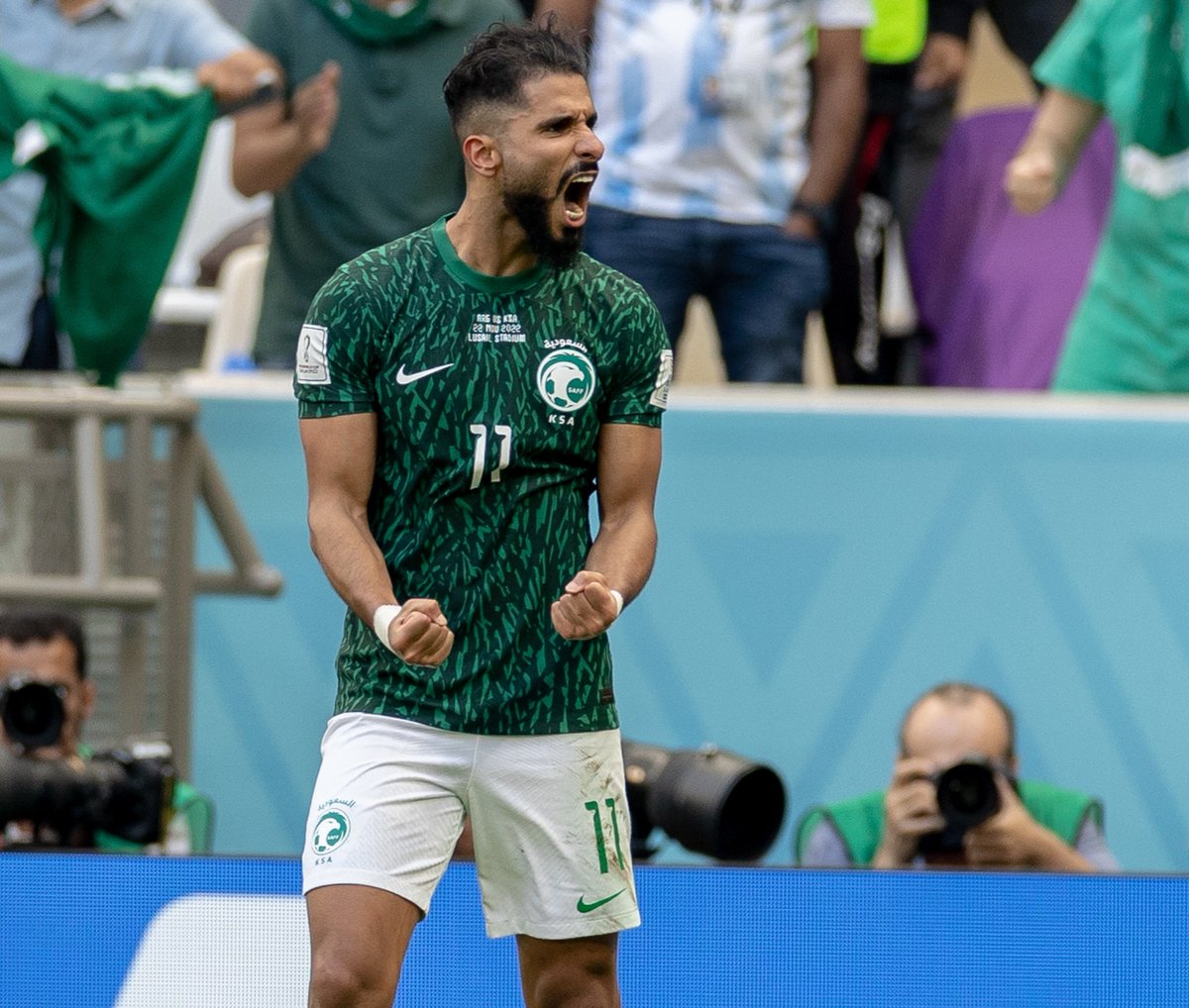 alsaeeidi6's tweet photo. الأخضر يصنع التاريخ 🔥🔥🔥

#FIFAWorldCup 
#مونديال_قطر_2022 
#السعوية_الارجنتين https://t.co/2PrKZ8Xm4E