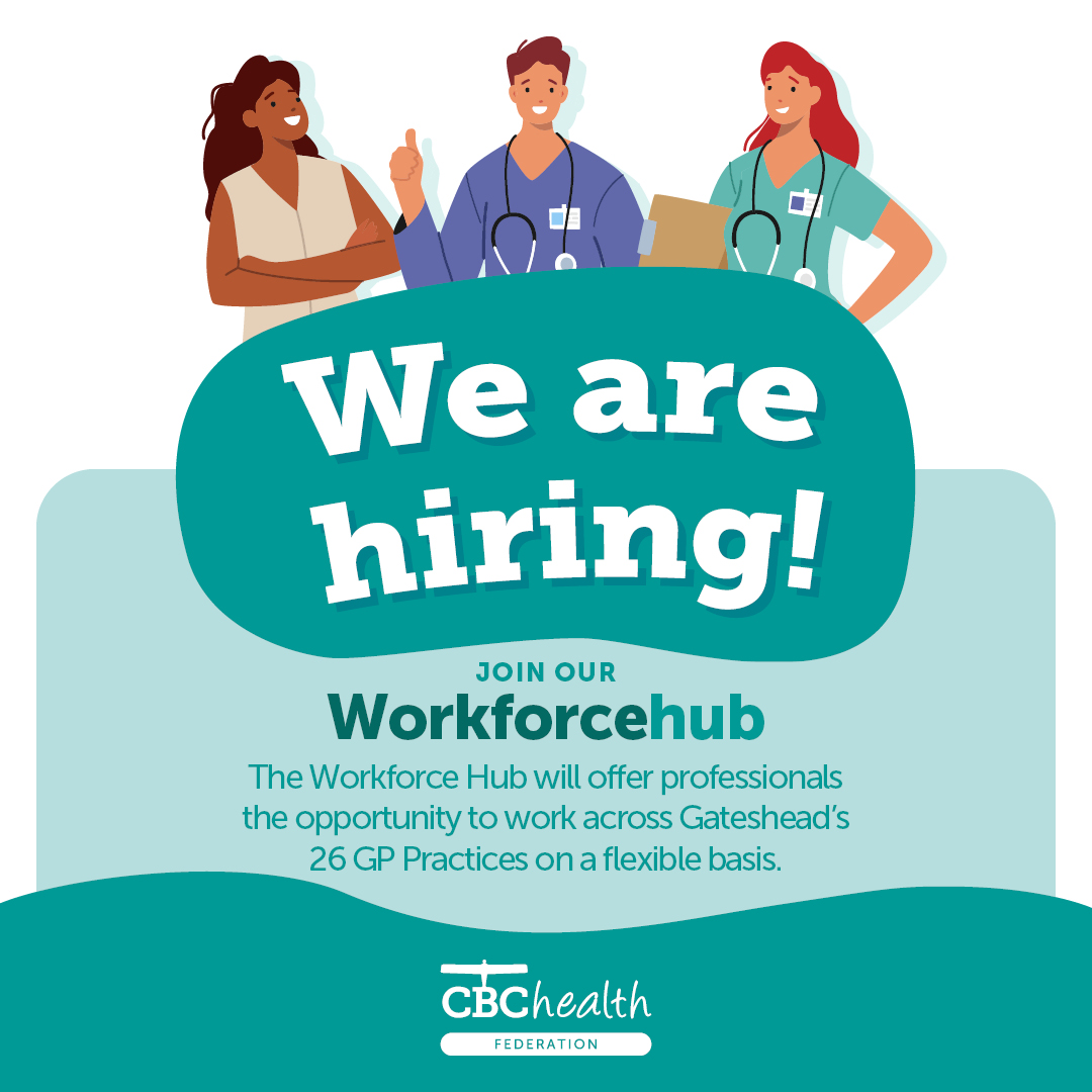 Gateshead's Flexible Workforce Hub! Do you like the flexibility to work around your commitments? Have experience of working in an NHS healthcare setting? Passionate about helping others? We are recruiting administrators  HCAs and Practice Nurses  cbchealth.co.uk/workforcehub