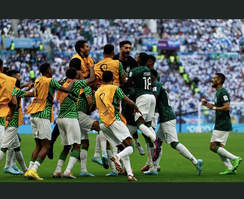 الف الف الف مليووون ترليووون مبروك فوز المنتخب السعودي على الارجنتين 
#السعوية_الارجنتين