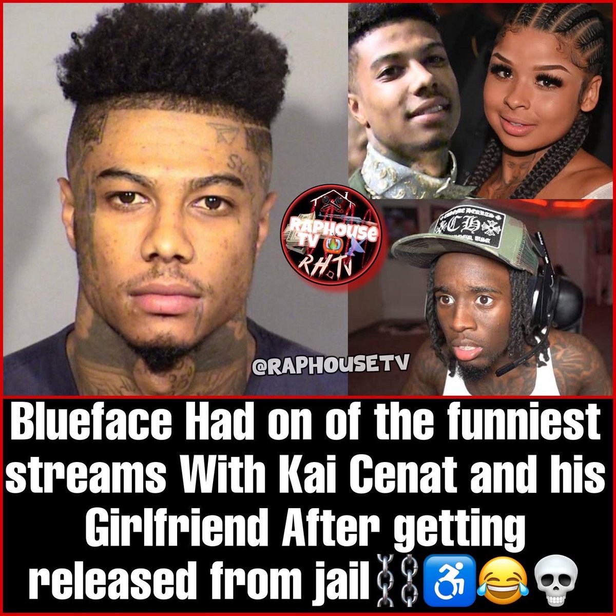 raphousetv2's tweet photo. Blueface Had on of the funniest streams With Kai Cenat and his Girlfriend After getting released from jail⛓️♿️😂💀 https://t.co/F78WasetU1