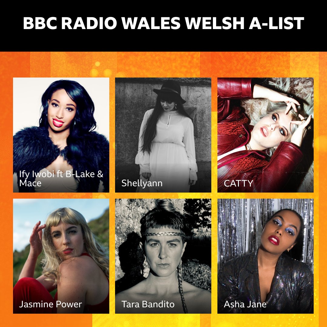 HorizonsCymru's tweet photo. This week, on the @BBCRadioWales Welsh A-List you can hear…! 📡

💥 @IfyIwobiMusic
💥 @shellyannmusic 
💥 @cattymp3 
💥 @JasziePower 
💥 @TaraBandito
💥 @TheAshaJane 

Also on @bbcsounds🏴󠁧󠁢󠁷󠁬󠁳󠁿 https://t.co/ZOYCWafOM8