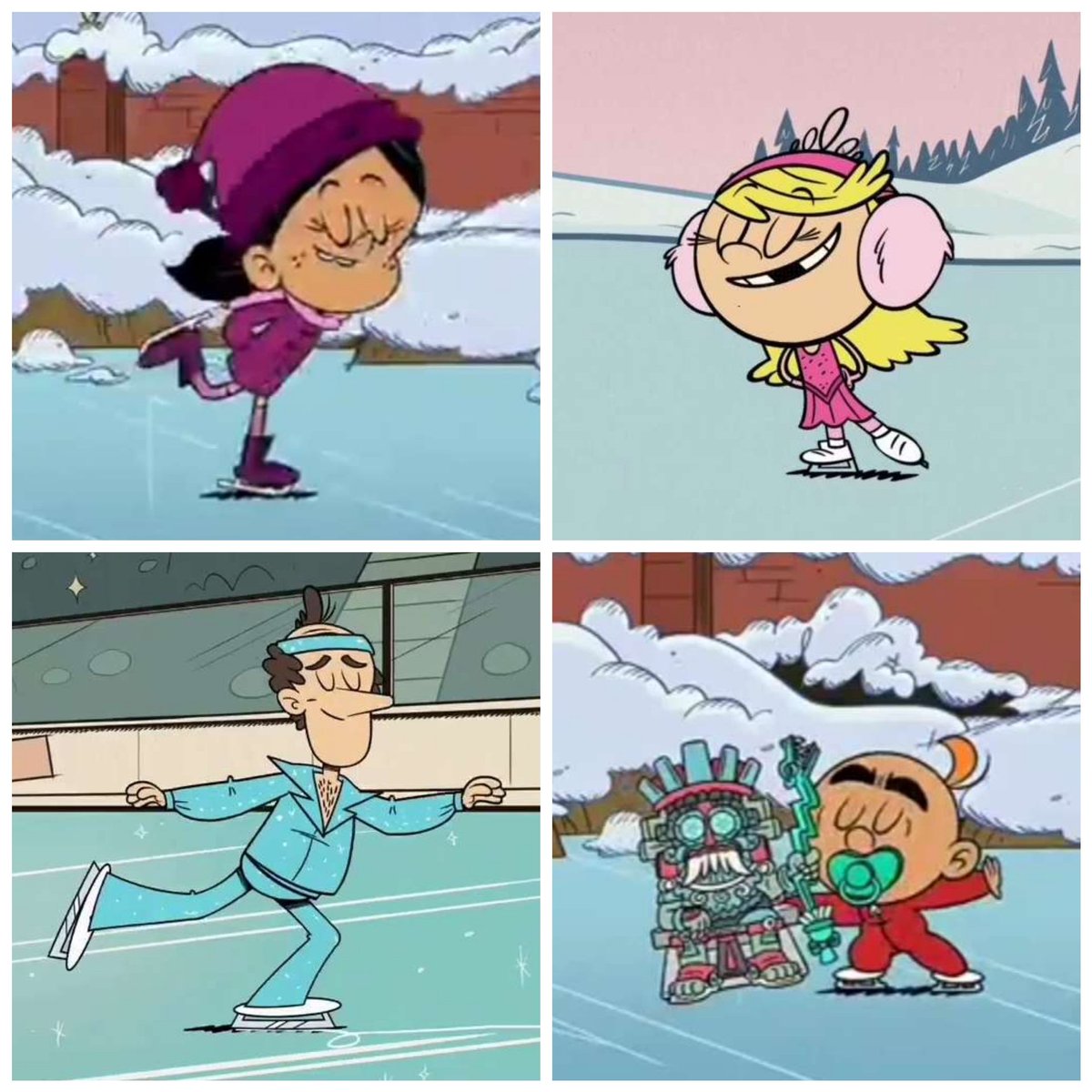 Ice skating
#LynnLoudSr , #LolaLoud , #RonnieAnneSantiago , #CarlitosCasagrande , #TheLoudHouse , #TheCasagrandes , #Nickelodeon