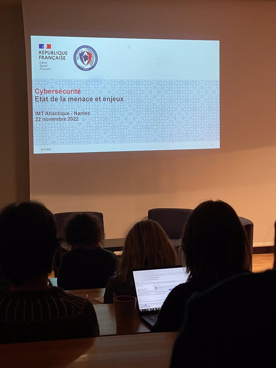 Réunion de sensibilisation pour les personnels d’<a href="/IMTAtlantique/">IMT Atlantique</a> sur la #securiteinformatique #cybercriminalite merci à notre laboratoire #subatech pour cette initiative.  
Piratage à qui le tour ? 
Comment répondre aux cyber attaques ?