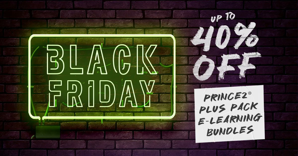 Looking to get started in project management? You need a PRINCE2® certification on your CV! And luckily for you, we’re offering 40% off all PRINCE2 plus pack e-learning bundles in our Black Friday sale, which is here until the end of the week! buff.ly/3gexMmb 
#prince2
