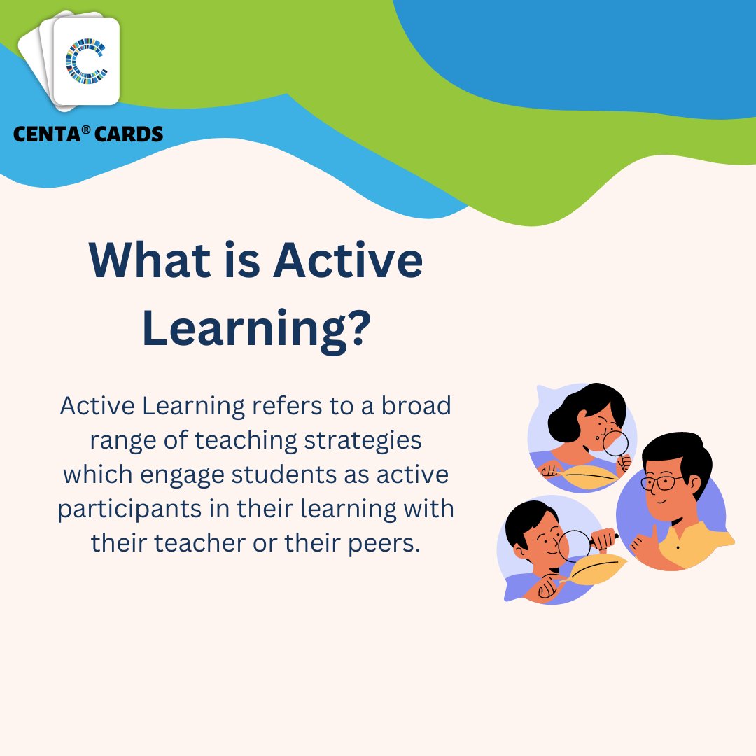 CENTA_Team's tweet photo. Make your classrooms more student-centered with Active Learning!  

Explore more such learning bits at https://t.co/gCsuz7kgtm

#CENTA #CENTACARDS #olympiad #teacher #teachercommunity #prizes #teachergrowth #CENTATPO https://t.co/dpE3JIQaId