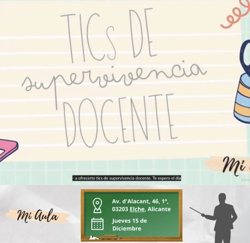 MiOposicion's tweet photo. ¿NECESITAS RENOVAR Y AUMENTAR TUS HERRAMIENTAS TIC EN EL AULA? En esta tarde de FORMACIÓN PARA DOCENTES te ayudamos a resolver esta cuestión.#FormaciónTIC #TICTACTEP #tardesDocentes https://t.co/QLAiY4ZzNl