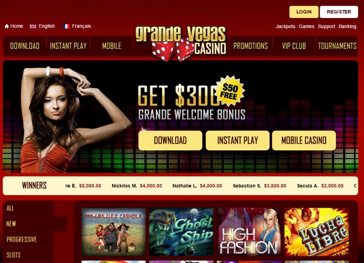 Great $25 no deposit bonus code Promoted from Grande Vegas online casino