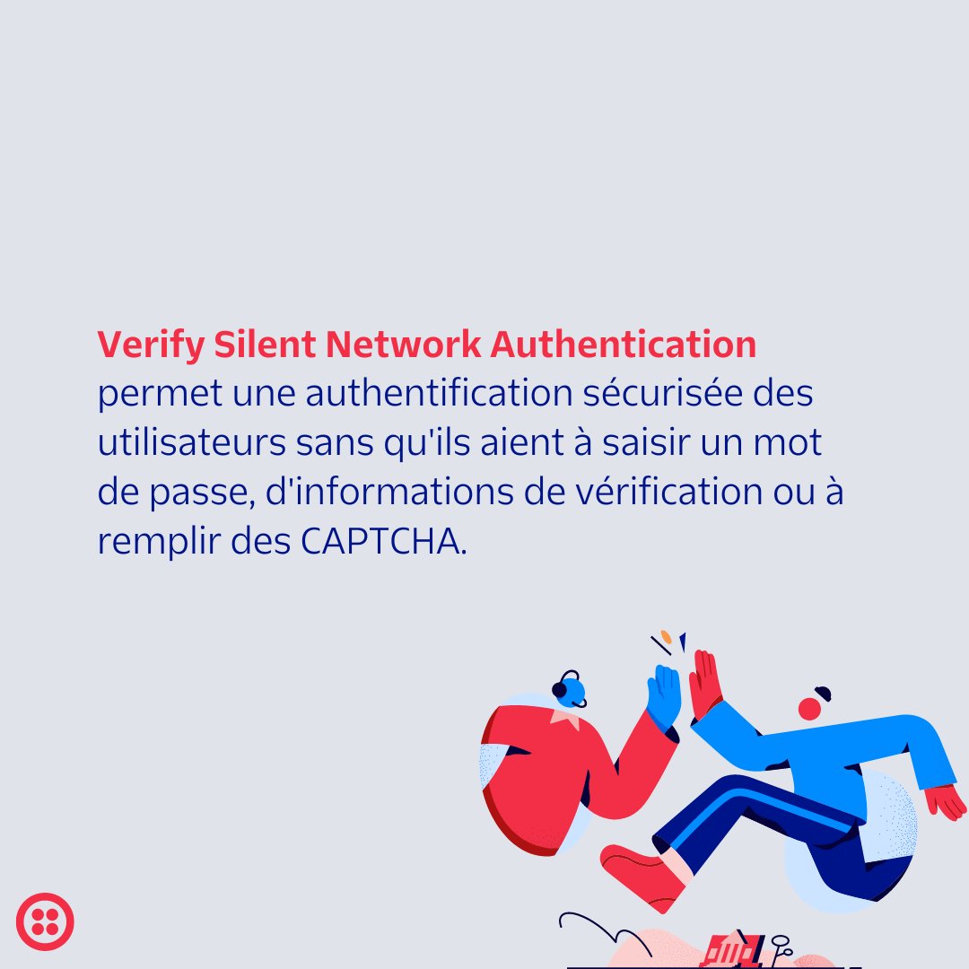 TwilioFR's tweet photo. Les processus d’#authentification trop long ou frustrant peuvent résulter en une perte de #clientèle. Pour garantir une expérience utilisateur idéale, Twilio dévoile une solution sans mot de passe : le SNA.  
 
Découvrez-en plus en images 🏞
 
#CX #RelationClient https://t.co/aRpPLpMJdU