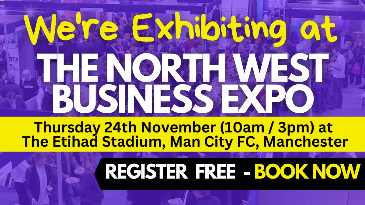 We will be at #GBEXPOS this Thursday 24th, at The Etihad Stadium, Manchester. 

Visit us on stand 25 and find out more about our technology solutions. Can’t wait to see you there! 

Register for your free ticket here:
ow.ly/Jrk050LJTro

#SME #Technology #GBEXPOS