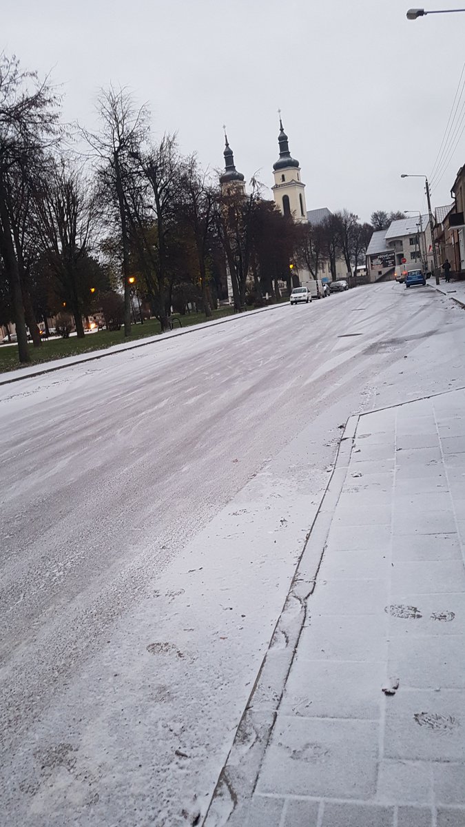 Snowfall in poland