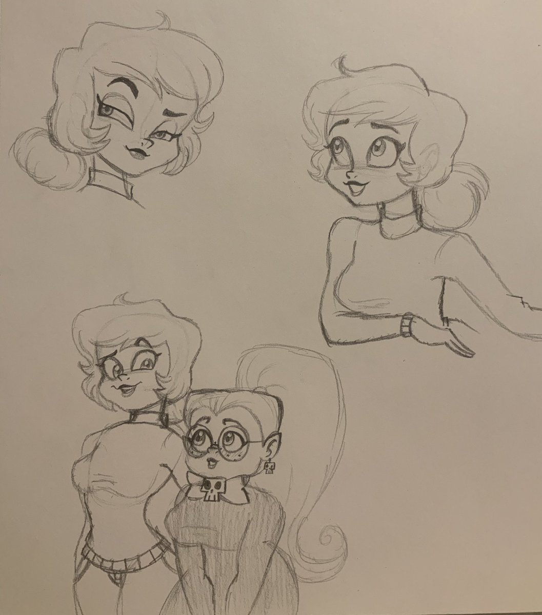 onecooldude82's tweet photo. @_SofiaMonik_ 
I thought their #YourBoyfriendOC looks cute so I drew some sketches of them https://t.co/1HiCTVlm9v