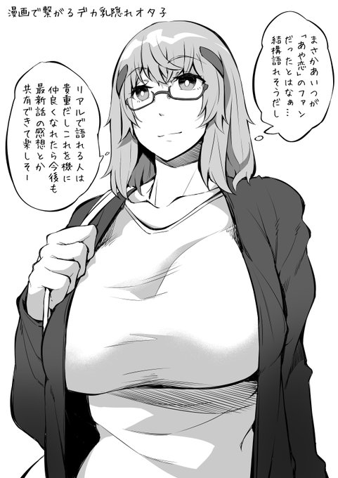 漫画で繋がるデカ乳隠れオタ子連作。1人のヒロインを何枚も使って掘り下げるとエロさが遥かに増す感じがする! 