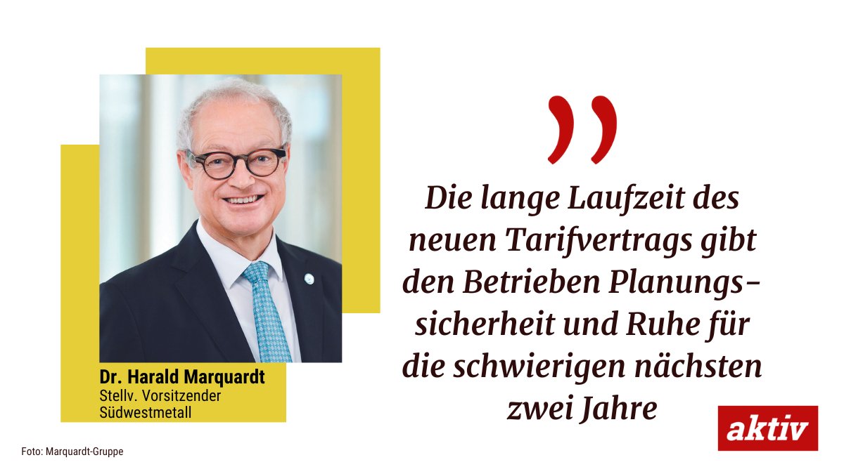 aktiv_online's tweet photo. Der #Tarifabschluss für die #MEIndustrie in Baden-Württemberg ist da. Der Kompromiss beinhaltet unter anderem: eine Einmalzahlung, eine gestaffelte Erhöhung der Tarifentgelte und ein höheres tarifliches Zusatzgeld. Der #Tarifvertrag gilt ab Oktober 2022 für 24 Monate. #TR22 https://t.co/mC7JHQxIrO