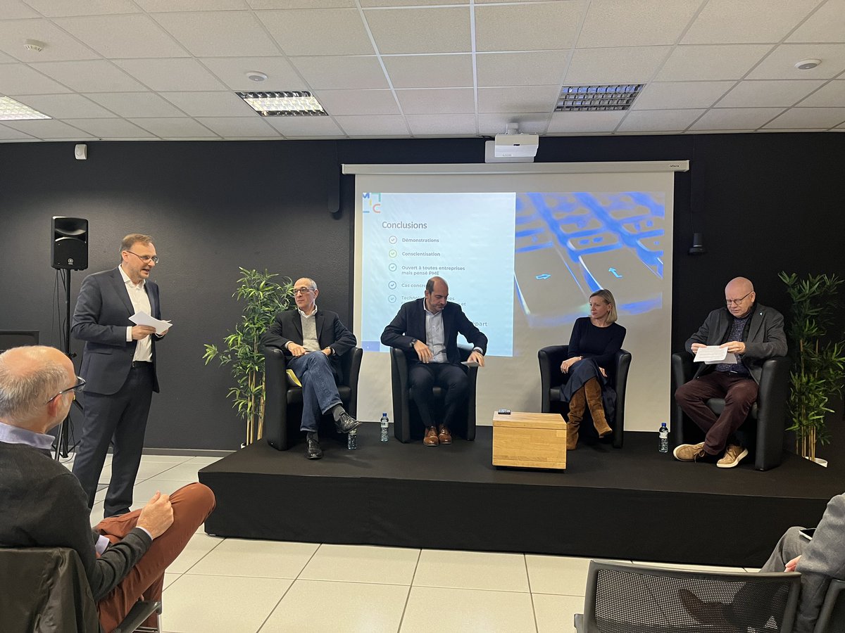 Inauguration de l’experience center au MIC avec au cœur des discussions la digitalisation des PME #DigitalTransformation <a href="/digitalwallonia/">Digital Wallonia</a> <a href="/mathieumichel/">Mathieu MICHEL</a> <a href="/micbelgique/">MIC</a>