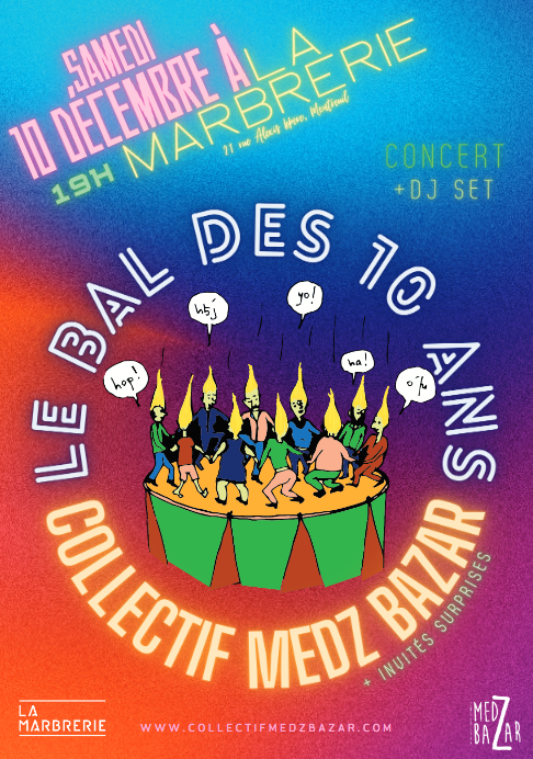armenews_NAM's tweet photo. Le concert du 10 décembre à la Marbrerie de Montreuil: LE COLLECTIF MEDZ BAZAR FÊTE SES DIX ANS !
 CONCERT-BAL À LA MARBRERIE DE MONTREUIL 

Medz Bazar a dix ans !
 Le quintet de musique de diasporas vous invite, à cette occasion, à danser sur un… https://t.co/9JPGA8KOcI https://t.co/Ciob9bLMtP