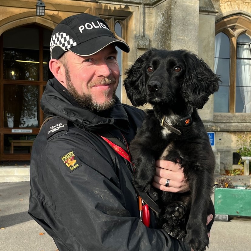 We bumped into PC Adey and PD Marshall on campus late last week - it's almost been a year! You can follow PD Marshall's work here: @GlosPolDogs
