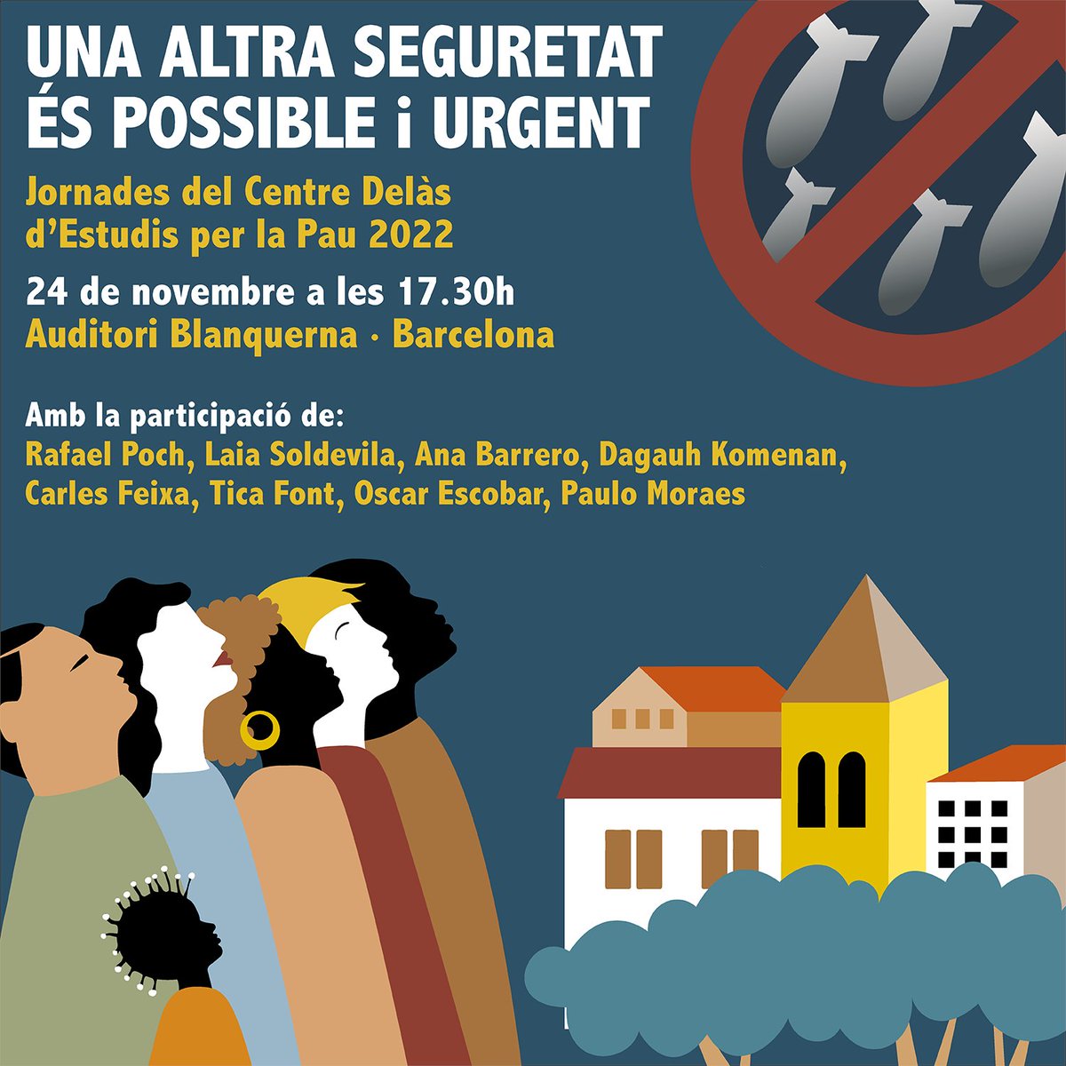 Quins nous escenaris es presenten per a la seguretat després de la guerra a Ucraïna?

Aquest dijous 24NOV no et perdis les nostres Jornades per pensar juntes en una altra #seguretat possible i urgent, amb experts de diferents àmbits

✍️Inscriu-te aquí: centredelas.org/agenda/unaaltr…