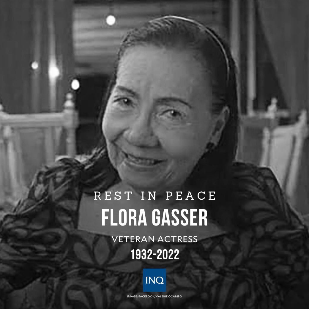 REST IN PEACE. Veteran actress Flora Gasser, who appeared in various comedy films, has passed away, her family confirms. She was 89. 

READ: inq.news/RIPFloraGasser