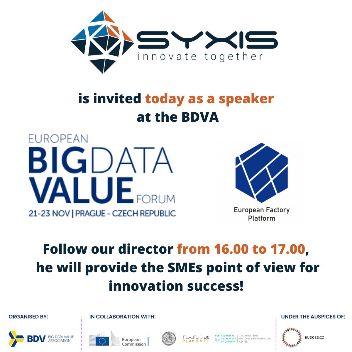 Data-Driven business models. A dream or a possible reality in the manufacturing domain? Insights from 7 Innovation projects (EFPF) european-big-data-value-forum.eu/session/data-d…

#innovation #projects #manufacturing #BigData