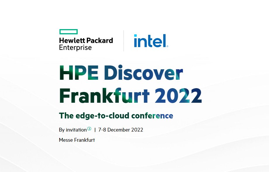 VaahsenAtHPE's tweet photo. 'From the latest insights in secure connectivity and hybrid cloud to data governance and sustainability, #HPEDiscover Frankfurt is the best place to stay ahead of the trends and technologies that will fast-forward your data-first modernization' https://t.co/7ElqOc6Xqy https://t.co/KUG3WMpG94