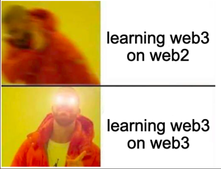 BitDegree's tweet photo. Call us crazy, but we believe the best place to learn about #Web3 is in Web3 https://t.co/aFzrF08Fm3