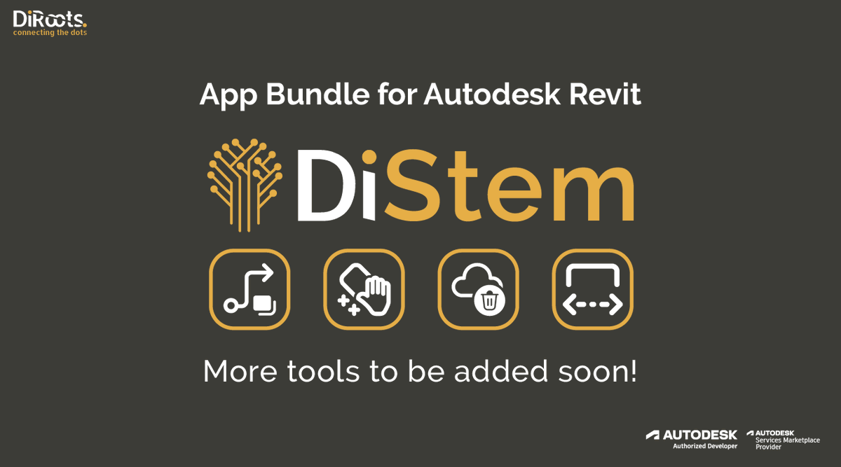 DiRoots17's tweet photo. 📢 #DiStem v0.9.1 public beta is here!

👇🏻 Download:
https://t.co/u7NuoU5Go9

#DiRoots #BIM #AEC #Autodesk #Revit https://t.co/Dc76mQ9vRY