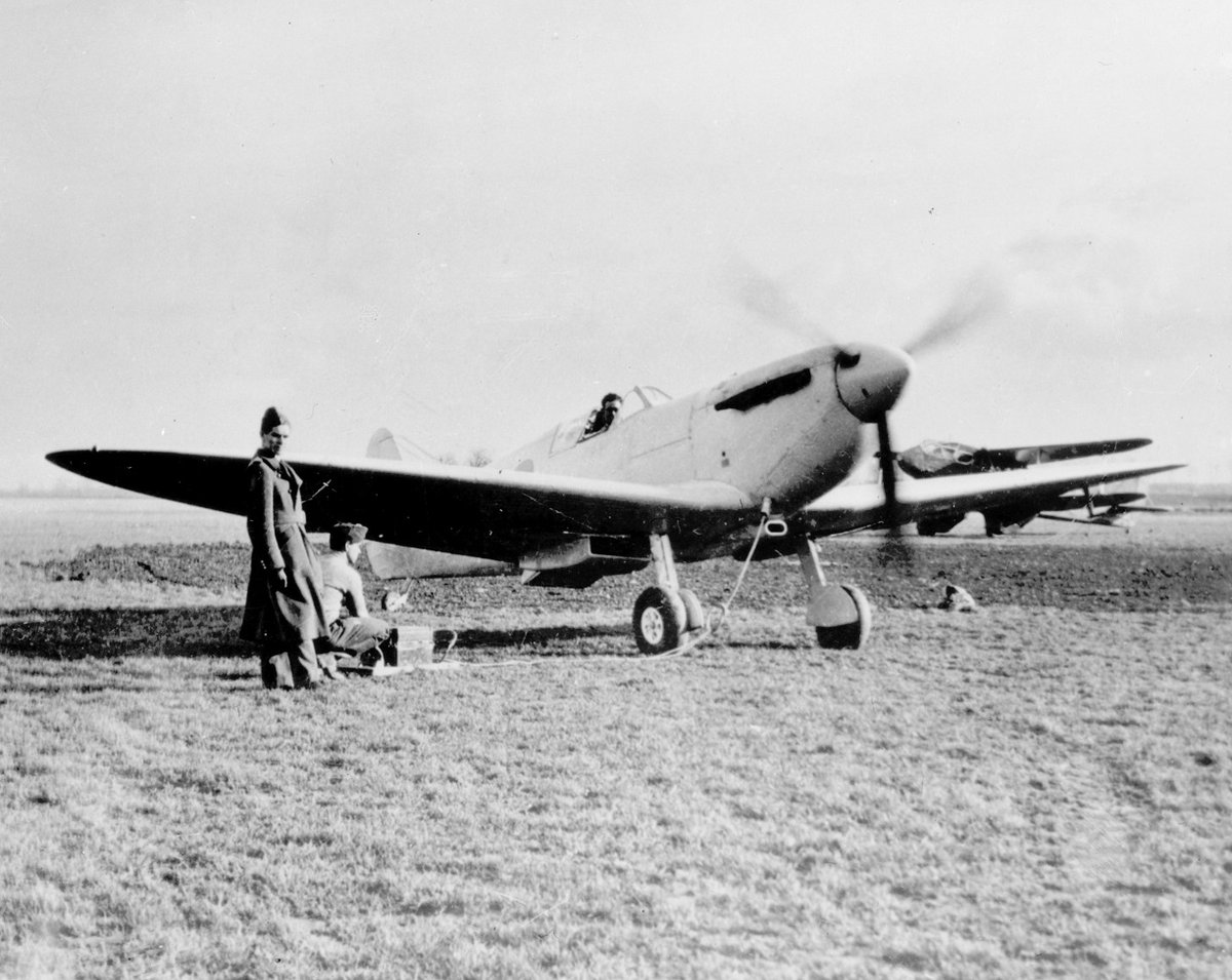 RAFMUSEUM's tweet photo. #OnThisDay in 1939 : The first successful photographic reconnaissance sortie is made by a Supermarine Spitfire. MV ‘Shorty’ #Longbottom of the Special Survey Flight, flies a Spitfire PR IA on a sortie from Coulommiers to photograph the Eupen–Elsenborn region in occupied Belgium. https://t.co/o8izAlksah