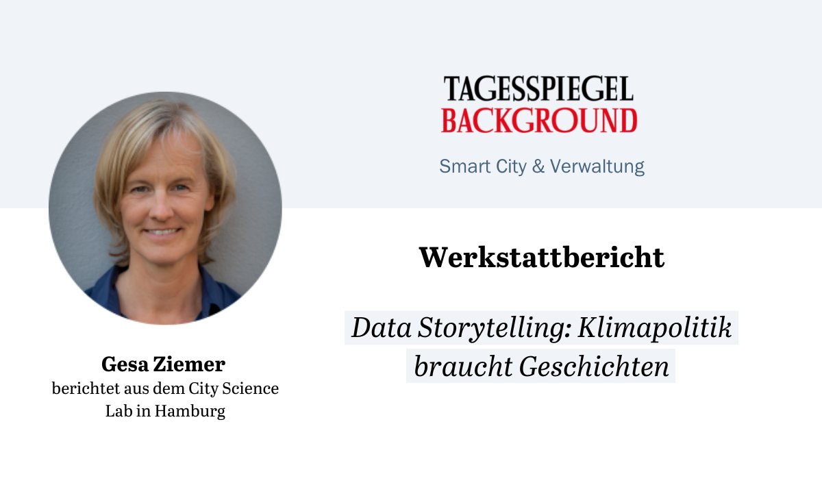 TspBackgroundSV's tweet photo. @GesaZiemer schreibt aus dem Hamburger @citysciencelab über das #Klima in Städten und warum das Sammeln und Visualisieren von #Daten nicht ausreicht, um voranzukommen. #Politik und Verwaltung müssten lernen, mit Daten Geschichten zu erzählen.
Jetzt lesen👉https://t.co/9QAQpEsEjm https://t.co/OcjZOwsz0p
