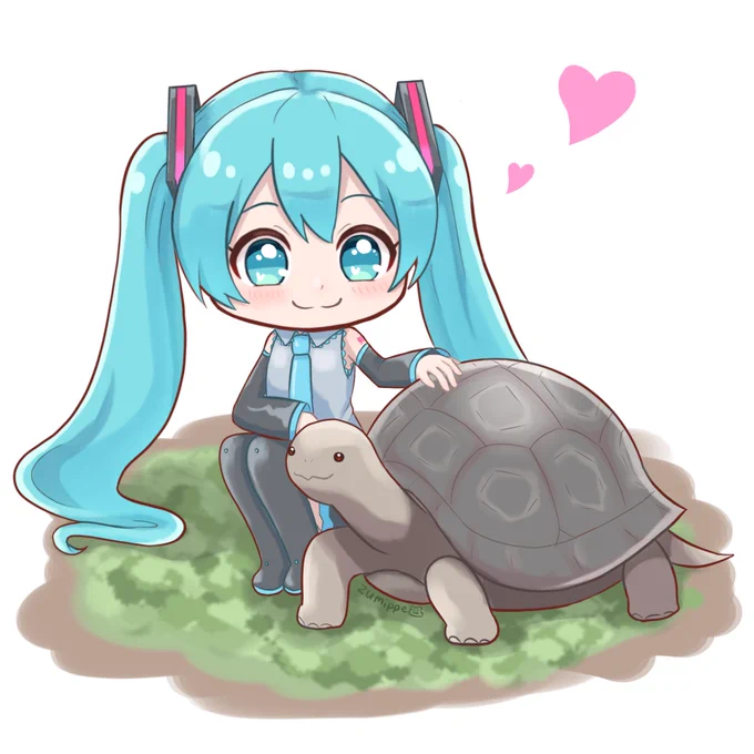 #いいツインテールの日ミクちゃんのイラスト再掲です。今月はイラスト投稿できてないですが、クリスマス鏡音誕に向けてイラスト制作中です(`・∀・') 