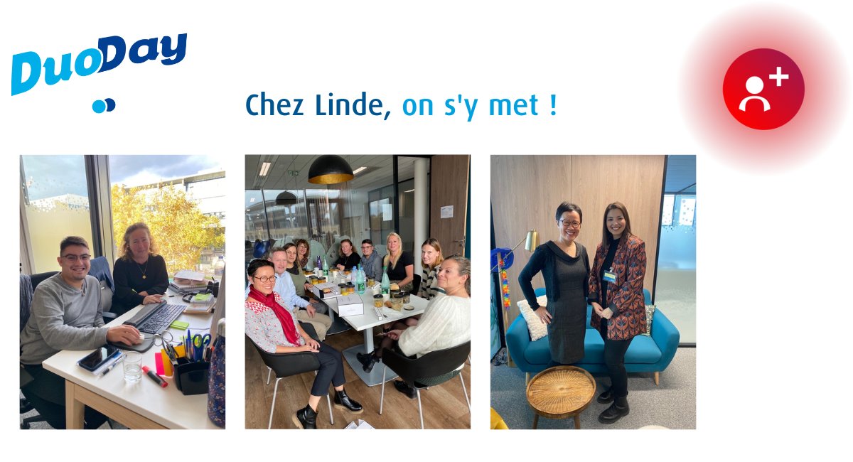 Linde France a participé à <a href="/duoday/">David Wan</a> qui consiste à accueillir pour une journée une personne en situation de handicap
Objectif : faire découvrir nos métiers et sensibiliser nos salariés au handicap dans le monde de l'entreprise.

#seeph #emploi #handicap #inclusion