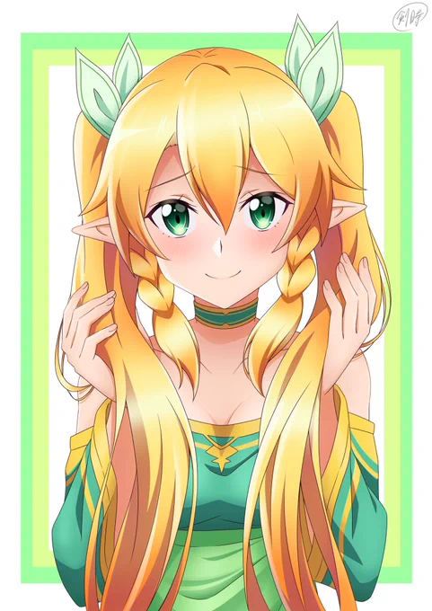 ツインテールリーファちゃん!(過去絵) #いいツインテールの日 