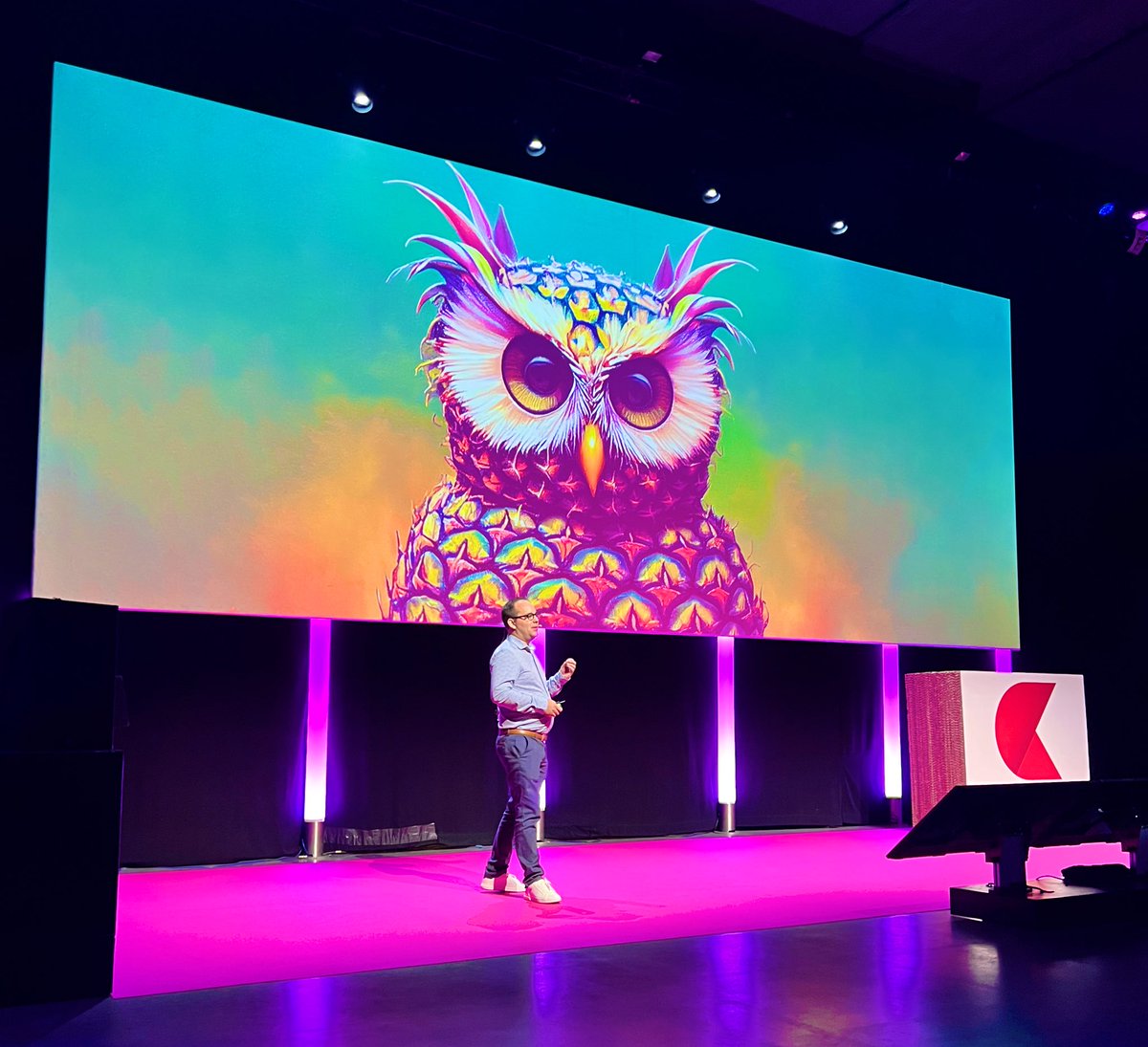 À pineapple owl at #SPICYtalks22? Why? Stay tuned…