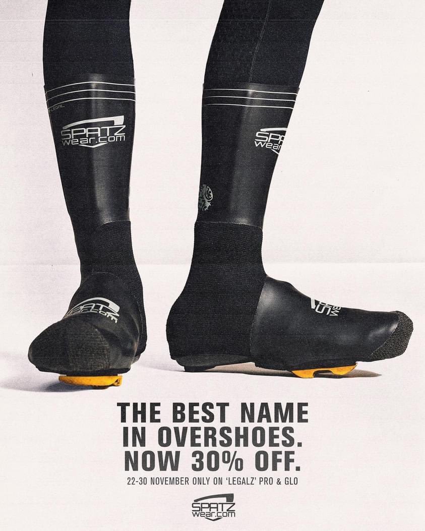 spatzwear's tweet photo. Spatzwear Black Friday is here! 30% off our two most popular overshoes - the Legalz Pro & Legalz Glo. Click here: https://t.co/46JBpUScfY
https://t.co/rcKSxwUZOJ #cyclingovershoes #cycling #overshoes #blackfriday #spatzwear https://t.co/RsPO8uaTzp