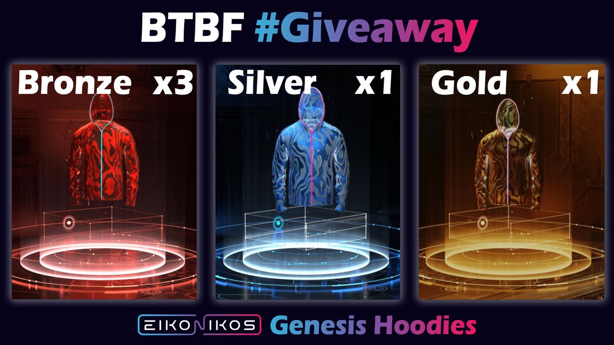 btbfpark's tweet photo. BTBF #Giveaway ✨
まもなくベータ版ローンチ予定のカルダノメタバース #Eikonikos からGenesis Hoodiesを5名様にプレゼント🎁🎉

🗳️応募方法
1⃣ @btbfpark &amp; @Eikonikos_HQ をフォロー
2⃣ いいね &amp; RT
3⃣ お友達3名タグ付け

⏰48時間

#CNFT #CNFTGiveaway #CNFTCollector https://t.co/NIwgAaGNit